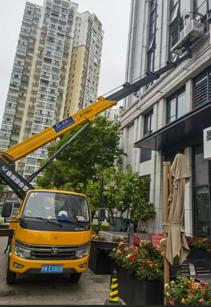 漢口28米高空作業(yè)車(chē)出租，武昌云梯車(chē)租賃